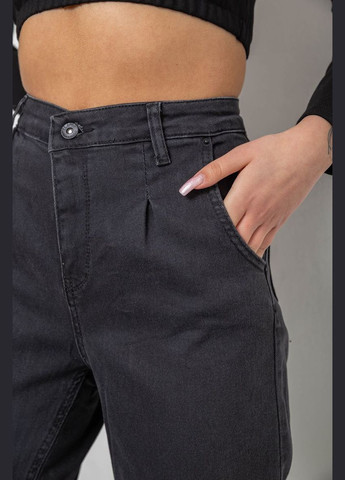 Джинси жіночі MOM, колір темно-сірий, 244R1222 MISS AURA - (325477439)