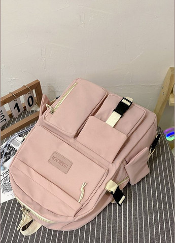 Рюкзак женский детский школьный портфель розовый No Brand (296008201)