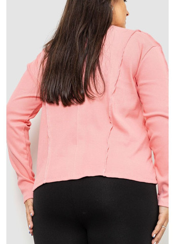 Рожевий жіночий лонгслів в рубчик, колір темно-синій, 102r325-1 Ager (311951465)