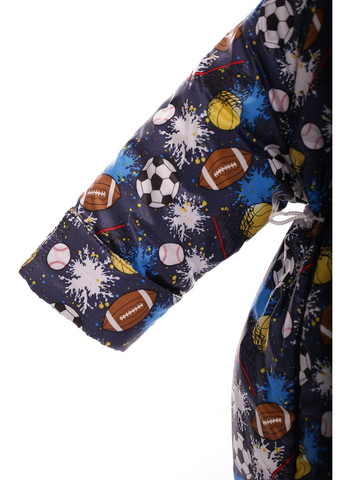 Комбінезон для хлопчика Трансформер на хутрі з принтом футбольних м'ячів сірий 86 см (35456) BABYKROHA (297199646)