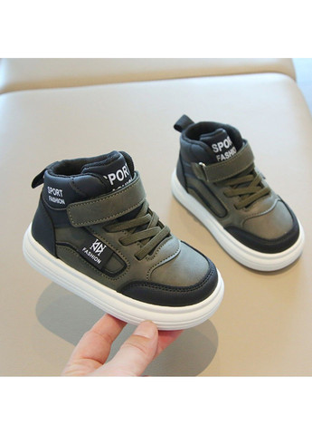 Зеленые демисезонные детские хайтопы No Brand