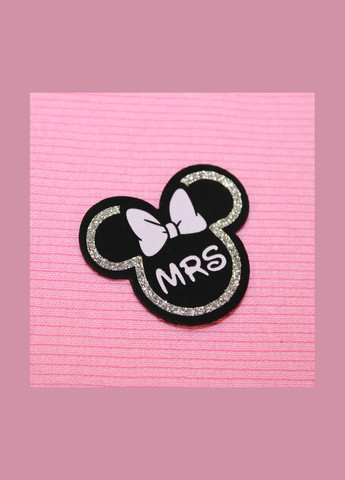 Нашивка из глитера "Mrs" mickey с бантом (3134) No Brand (335811459)