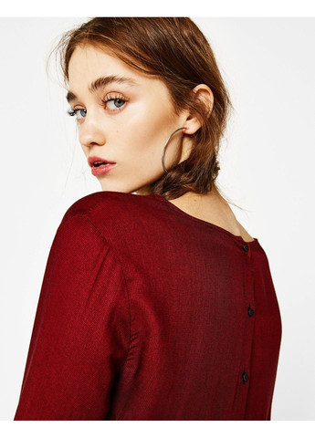 Бордова блуза демісезон,бордовий-чорний, Bershka