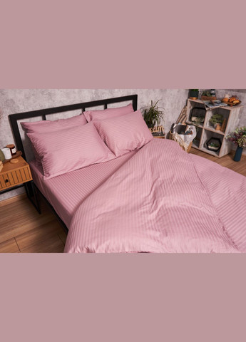 Комплект постельного белья Satin Stripe полуторный 143х210 наволочки 2х70х70 (MS-820003552) Moon&Star Stripe Candy (288043268)