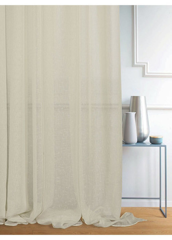 Комплект тюль короткая Pivdenne 145х170 см 2 шт+ подвязы, лен Naturelstons бежевый (20103-170-2) No Brand (368993007)