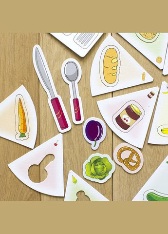 Навчальні пазли. Вивчаємо продукти харчування. Iq-club для малюків (у) 13203003 Ranok Creative (306436827)