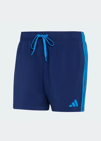 Мужские синие спортивные плавательные шорты 3 stripes 5 inch adidas