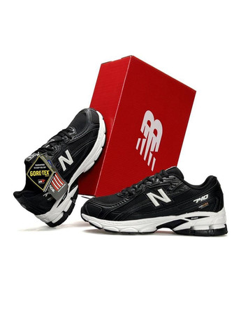 Чорні Осінні кросівки чоловічі new balance No Brand 740 Cordura GTX Black White