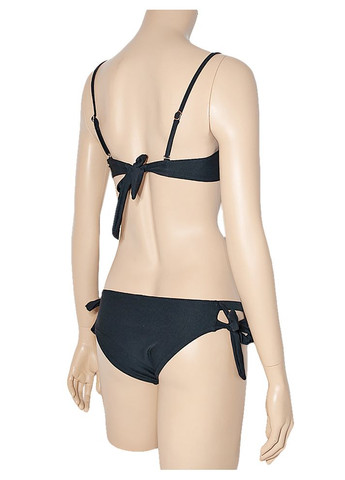 Черный летний бандо, трусики на завязках модель 0029 черный арт.6165 раздельный, бикини, бандо Samegame
