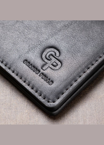 Шкіряний чоловічий затиск для грошей 11544 Grande Pelle (331907165)