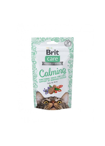 Ласощі для кішок Care Crunchy Cracker Calming 50 г, для нервової системи Brit (292257522)
