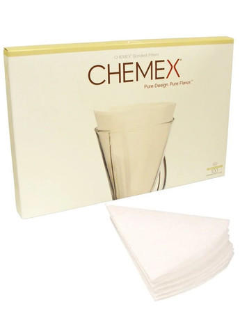 Фильтры для кемекса Chemex FP-2 Белые 100 шт. (R-FP-2-VS) No Brand (314454963)