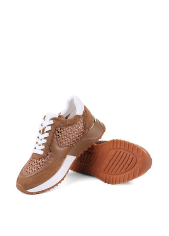 Женские Кроссовки H2422B-38-1 Коричневый Кожа MIRATON коричневые лето (330179908)