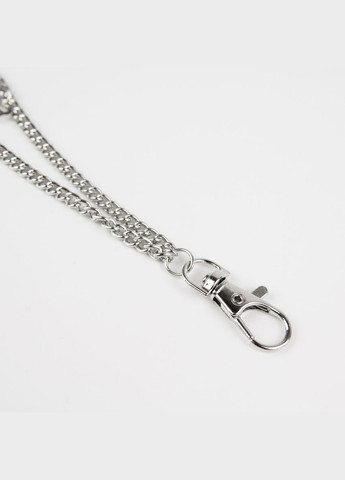 Ремінь з ланцюжком панк хрести шипи метелики чорний 110 см No Brand (335413983)