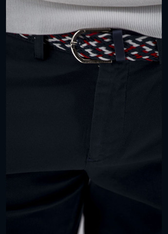 Чоловічі літні однотонні сині шорти casual з поясом та кишенями (, ), 48111 Tommy Hilfiger (330033730)