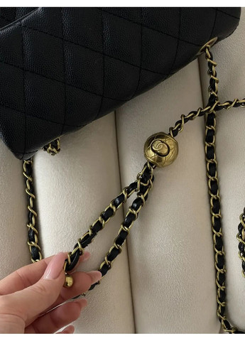 Сумка жіноча клатч через плече Classic чорний золото міні No Brand (369935514)