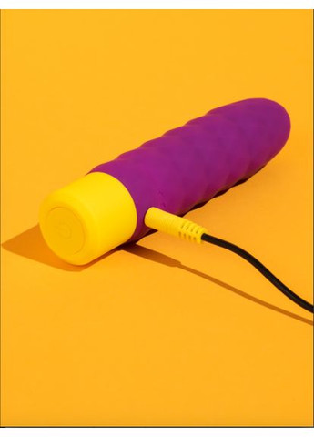 Классический рельефный вибратор Beat фиолетовый Romp (303897455)