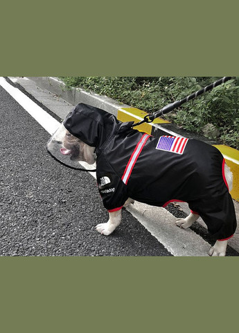 Дождевик для собак с капюшоном dog face S размер No Brand (299840192)