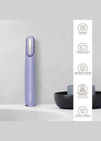 Пристрій для зміцнення і тонізації шкіри обличчя з поворотною головкою Skin Firming Wand 7в1 purple GESKE (341526195)