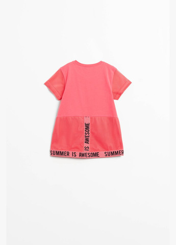 Розовая летняя футболка Coccodrillo
