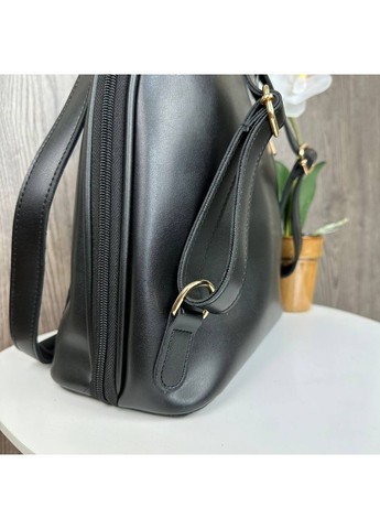 Женский городской Черный натуральна замша (1419ДКч) No Brand рюкзак (362577379)