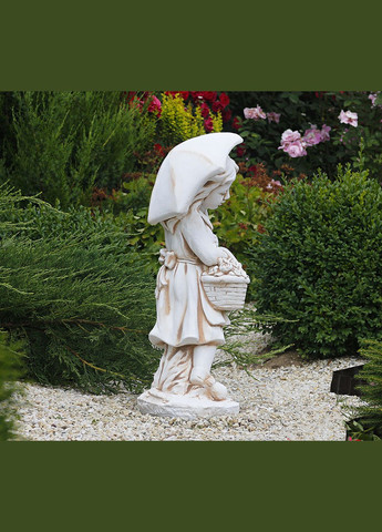 Садова фігура Дівчинка із парасолькою 66х30х22 см (ССП12146 Крем) Гранд Презент (284419169)