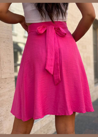 Малиновая юбка на запах No Brand