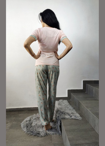 Комбинированная всесезон женская демисизонная пижама для дома LINDROS
