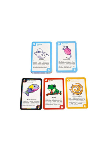 Карточная игра "УНА морские друзья" 30449 на русском языке 108 карт Strateg (333709004)