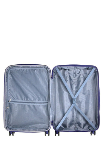 Чемодан Франция средняя M синяя 66х43х26(+5)см/75л/3.7кг/ 628 WORLDLINE (324802284)