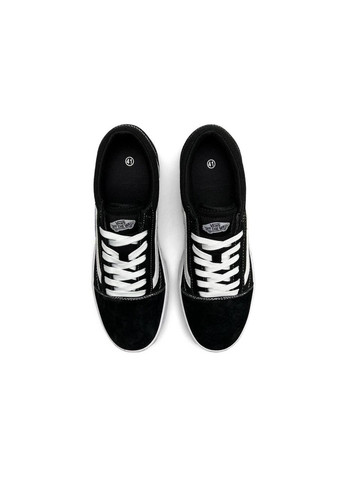 Черные демисезонные кроссовки мужские, вьетнам Vans Old Skool All Black White