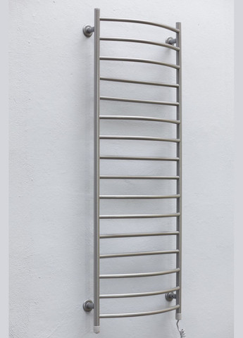 Сушарка для рушників Прем'єра срібло металік правобічна з кнопковим перемикачем Теплий світ (317937525)