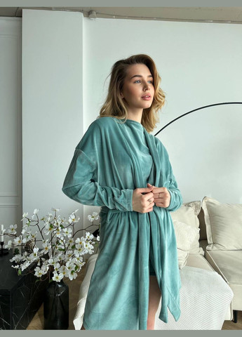 Оливковый демисезонный женский комплект No Brand