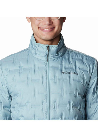 Комбинированная демисезонная мужская демисезонная куртка, бирюзового цвета, размер m Columbia slim fit