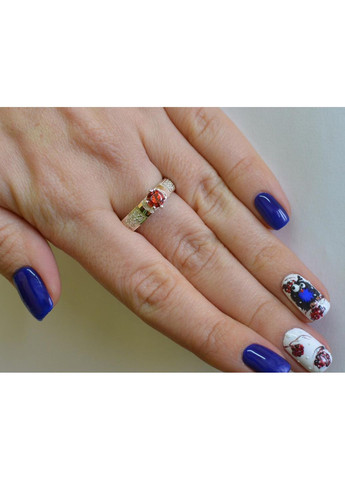 Серебряная кольца с золотыми напайками Silver Style (367268272)