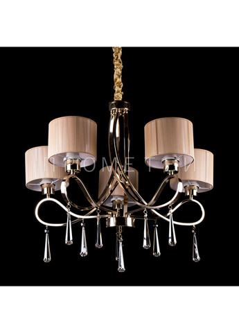 Классическая люстра на цепи с абажурами и хрустальными элементами. 1029/5/GAB No Brand (352229678)