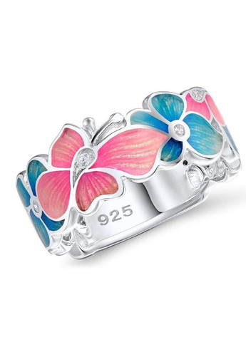 Кольцо Бабочка в цветах, кольцо, кольцо 17 No Brand (276328671)