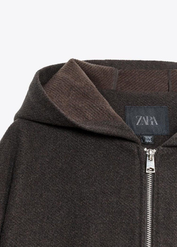 Коричнева демісезонна куртка Zara