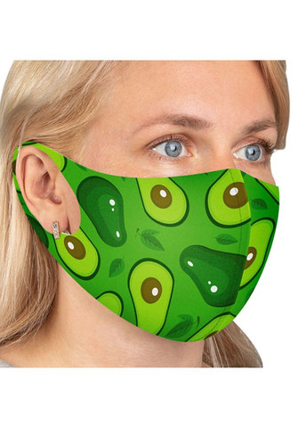 Маска защитная COLLAR с рисунком "Авокадо", размер No Brand (363198282)