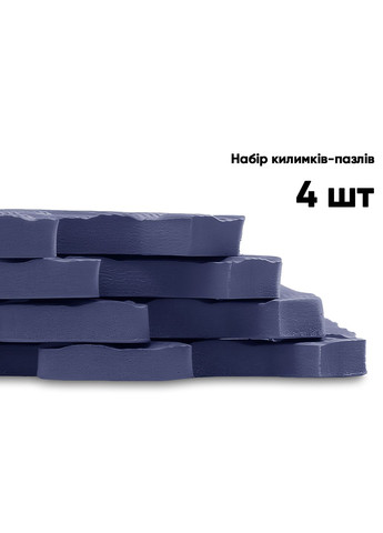 Татами мат SwallowTail (60х60 см) пазл хвост ласточки синий EasyFit (345714823)