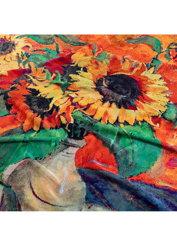 Хустка жіноча з принтом двостороння атлас різнокольорова ЛАВРІН LuckyLOOK 552-920 (324741787)