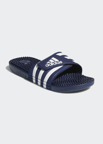 Синие спортивные шлепанцы adissage adidas