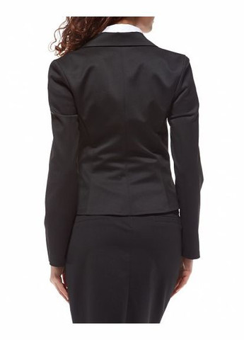 Черный женский полушерстяной жакет без подкладки ж05 2 Льва - демисезонный