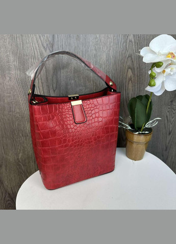 Модная женская сумочка под рептилию на плечо, небольшая сумка змеиная эко кожа No Brand (334731137)