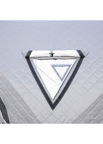 Палатка зимняя утепленная "Куб" (3-х местная 210х210х210), Зимняя палатка для рыболова туризма кемпинга и путешествий Серая LUGI (370800939)