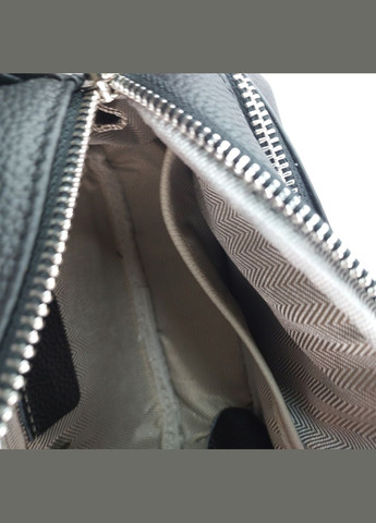 Жіноча сумка крос-боді з широким та тонким ремінцем з натуральної шкіри мала чорна No Brand (335821308)