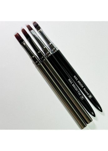 Пензлик для гелю плаский 5 мм Сірий Loya (365783421)