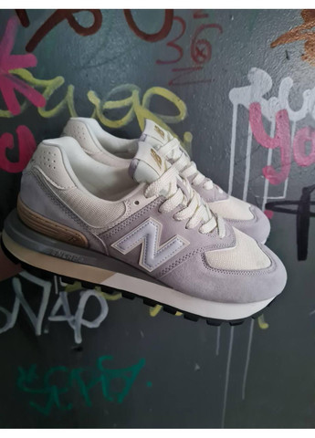 Білі Осінні кросівки чоловічі new balance 574 legacy beige / white нью беланс 574 No Brand