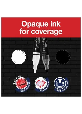 Маркер Faber-Castell акриловий двобічний Black Edition Shake &amp; Paint Ac (401197307)