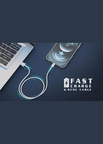 Кабель USB - Lightning (M/M), 1 м, White (EL123500055) Real-El (336953987)